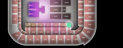 Seat view from Risers