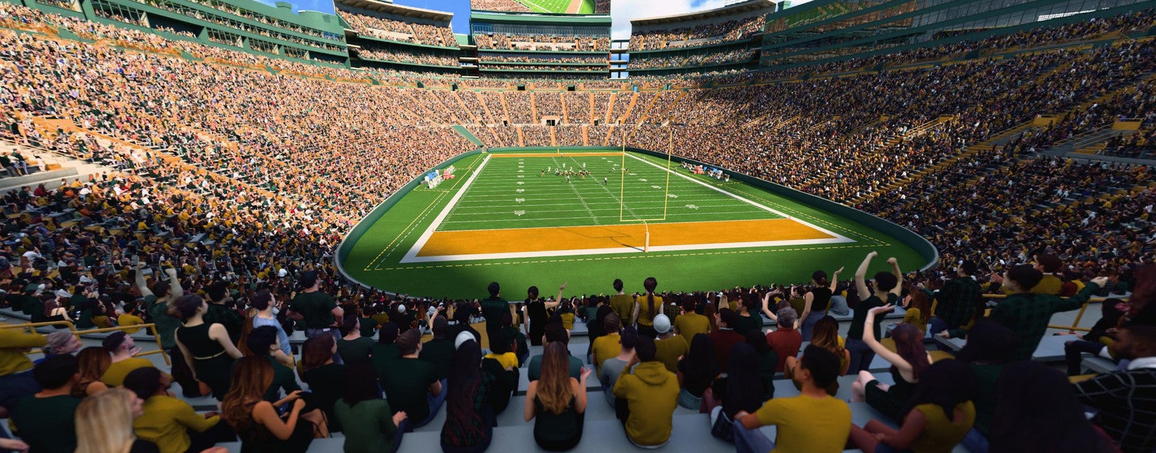 Seat view from Lower Level End Zone