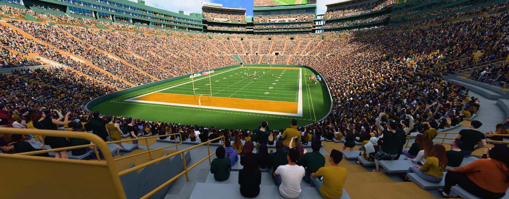 Seat view from Lower Level End Zone