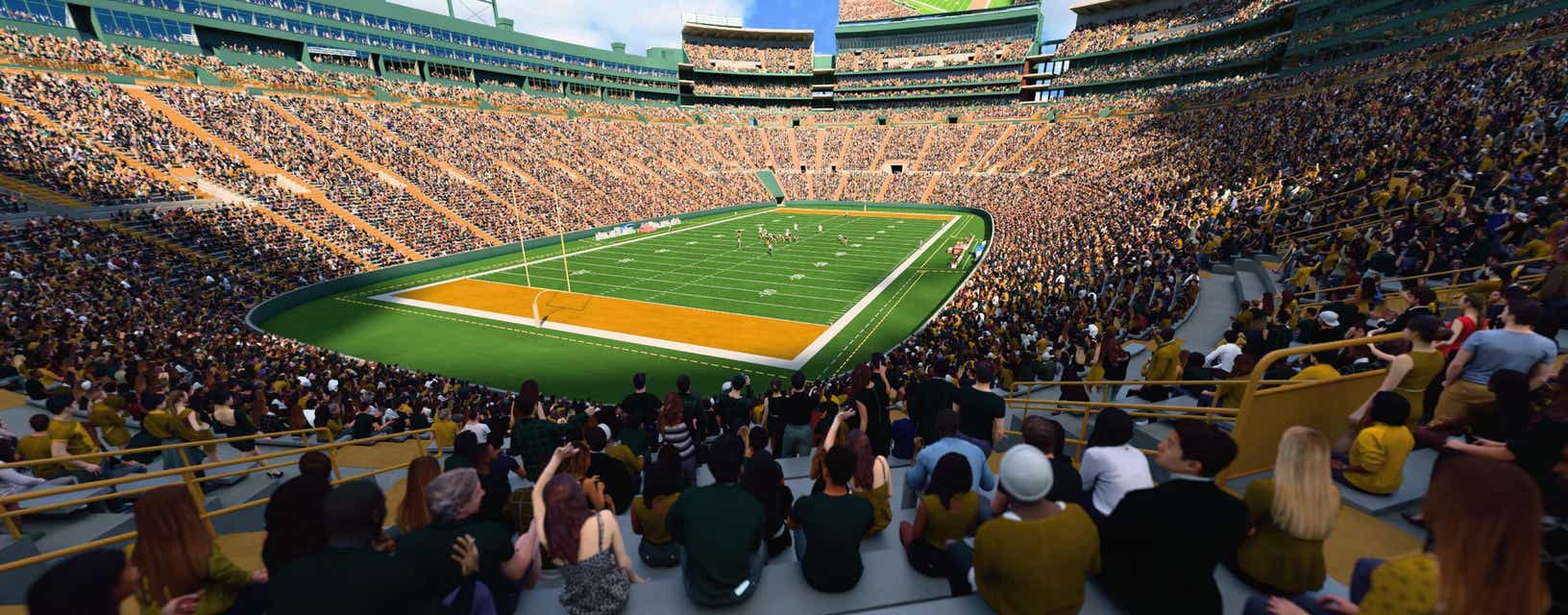 Seat view from Lower Level End Zone
