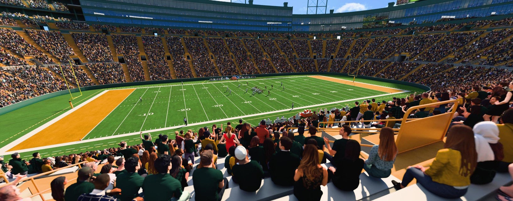 Seat view from Lower Level Sideline