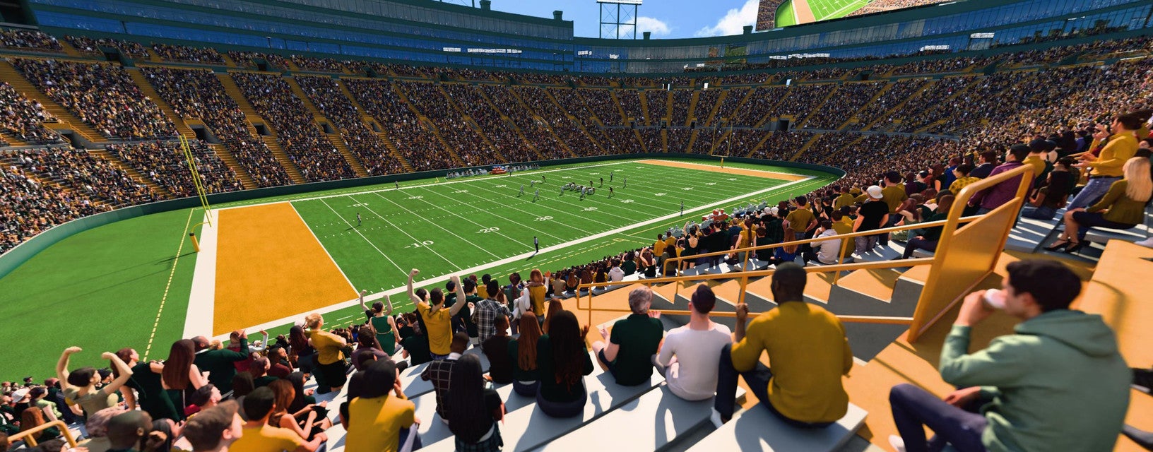 Seat view from Lower Level Sideline