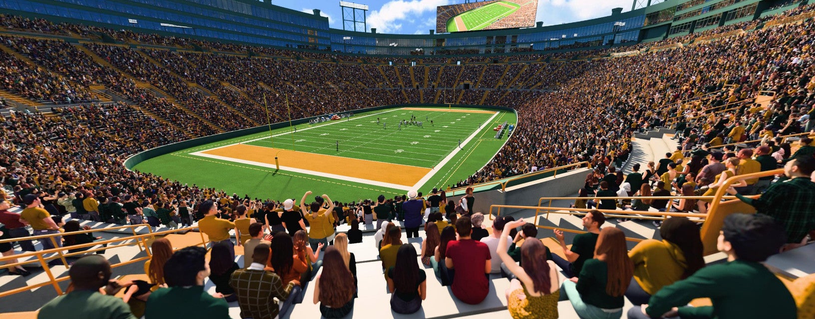 Seat view from Lower Level End Zone