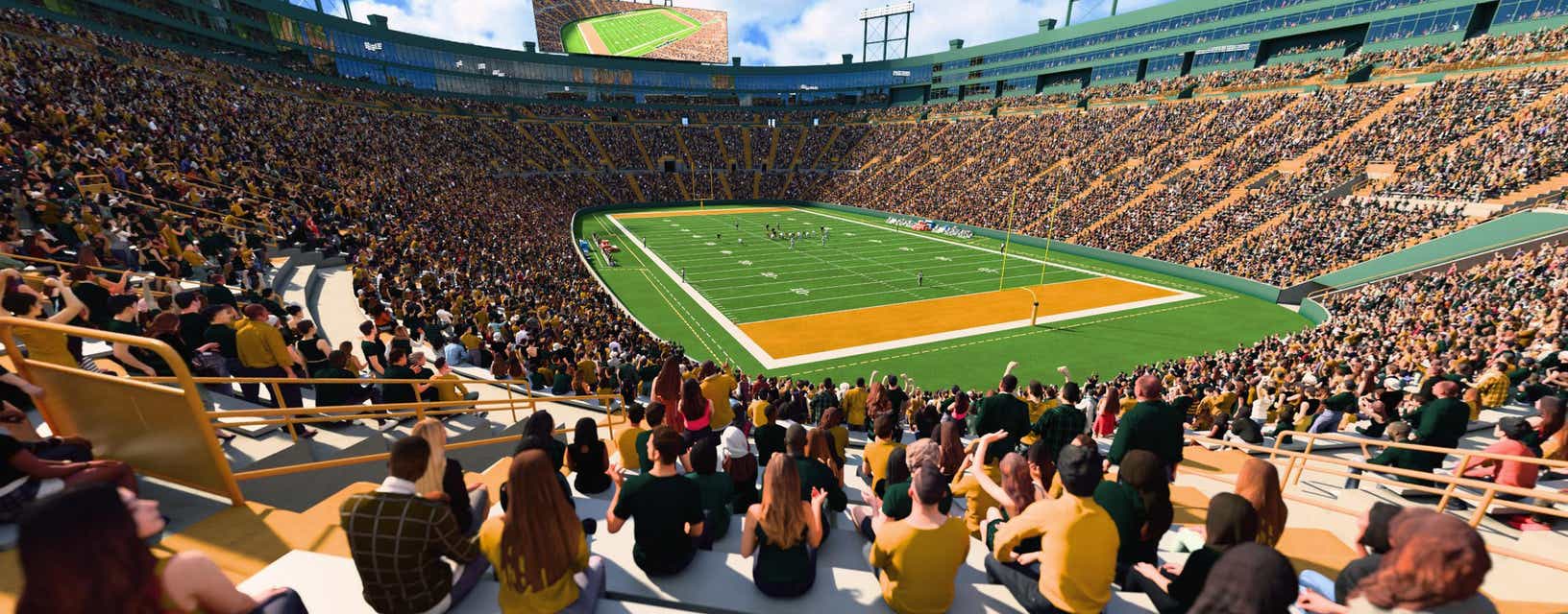 Seat view from Lower Level End Zone