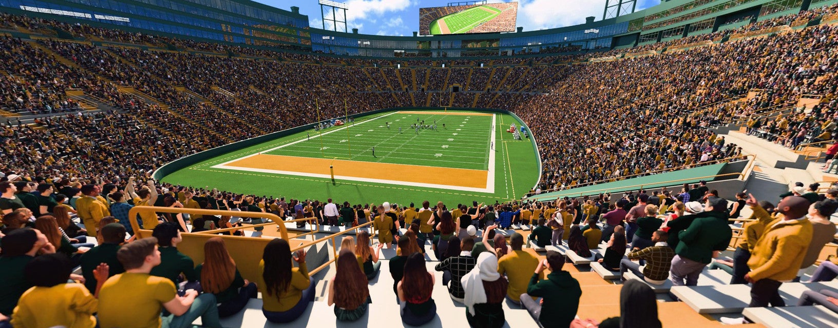Seat view from Lower Level End Zone