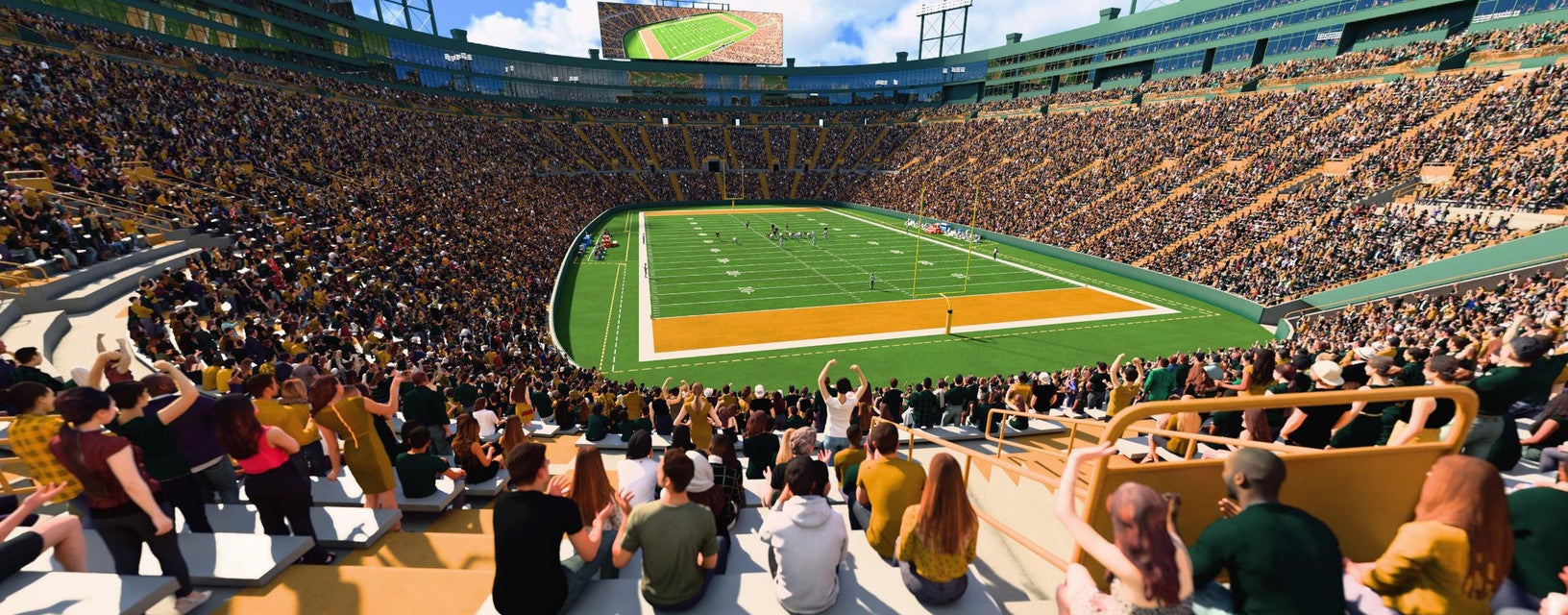 Seat view from Lower Level End Zone