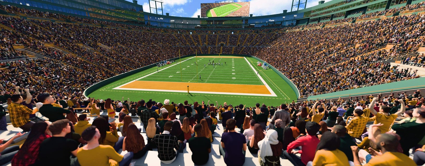 Seat view from Lower Level End Zone
