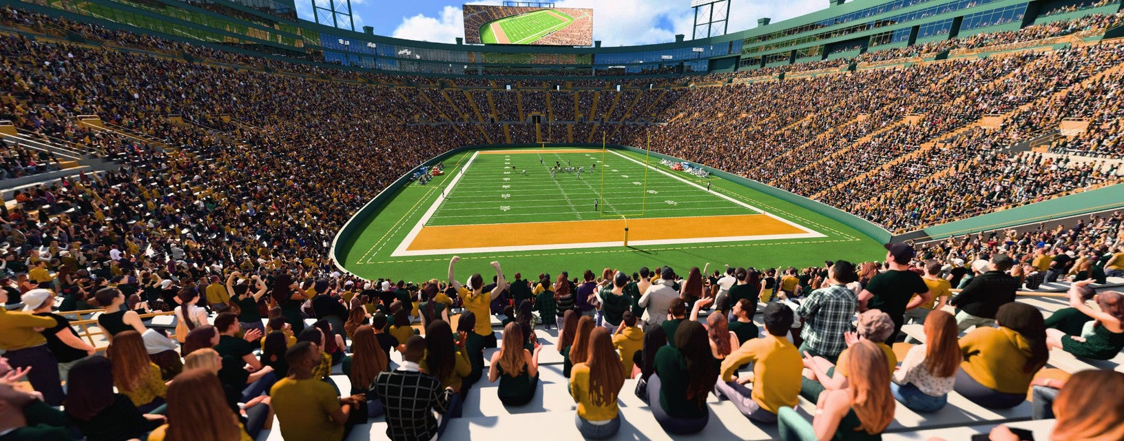 Seat view from Lower Level End Zone