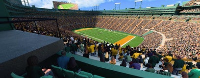 Seat view from Middle South End Zone