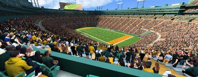 Seat view from Middle South End Zone