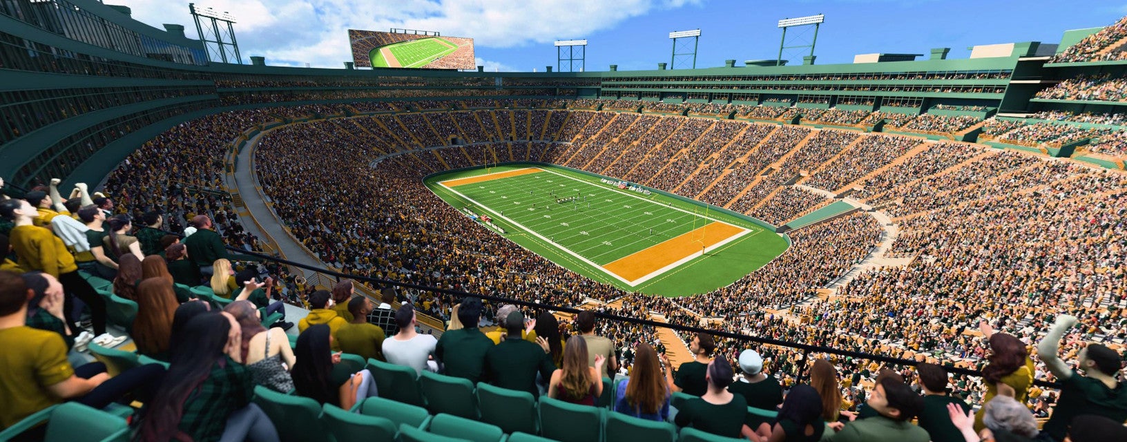 Seat view from Middle South End Zone