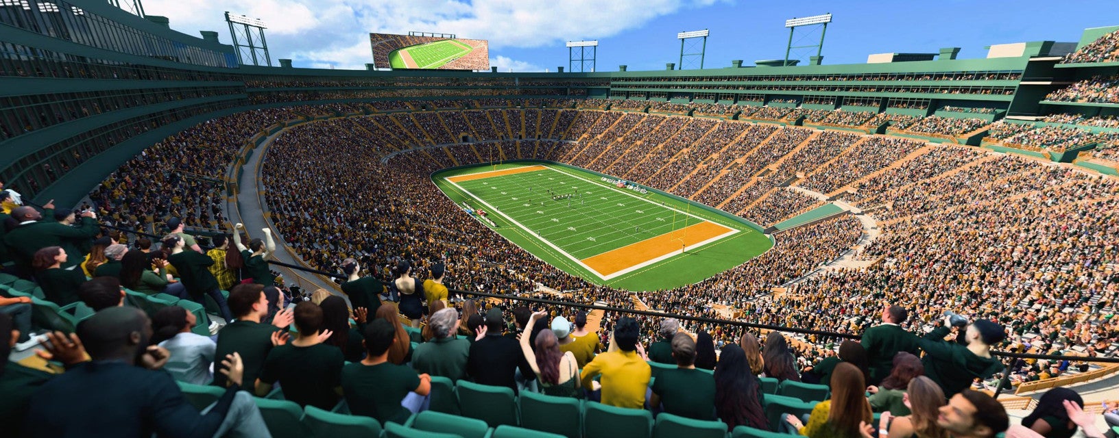 Seat view from Middle South End Zone