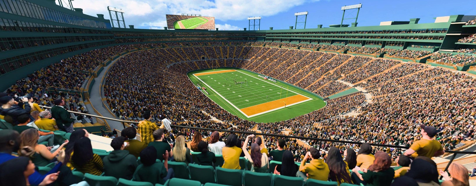 Seat view from Middle South End Zone