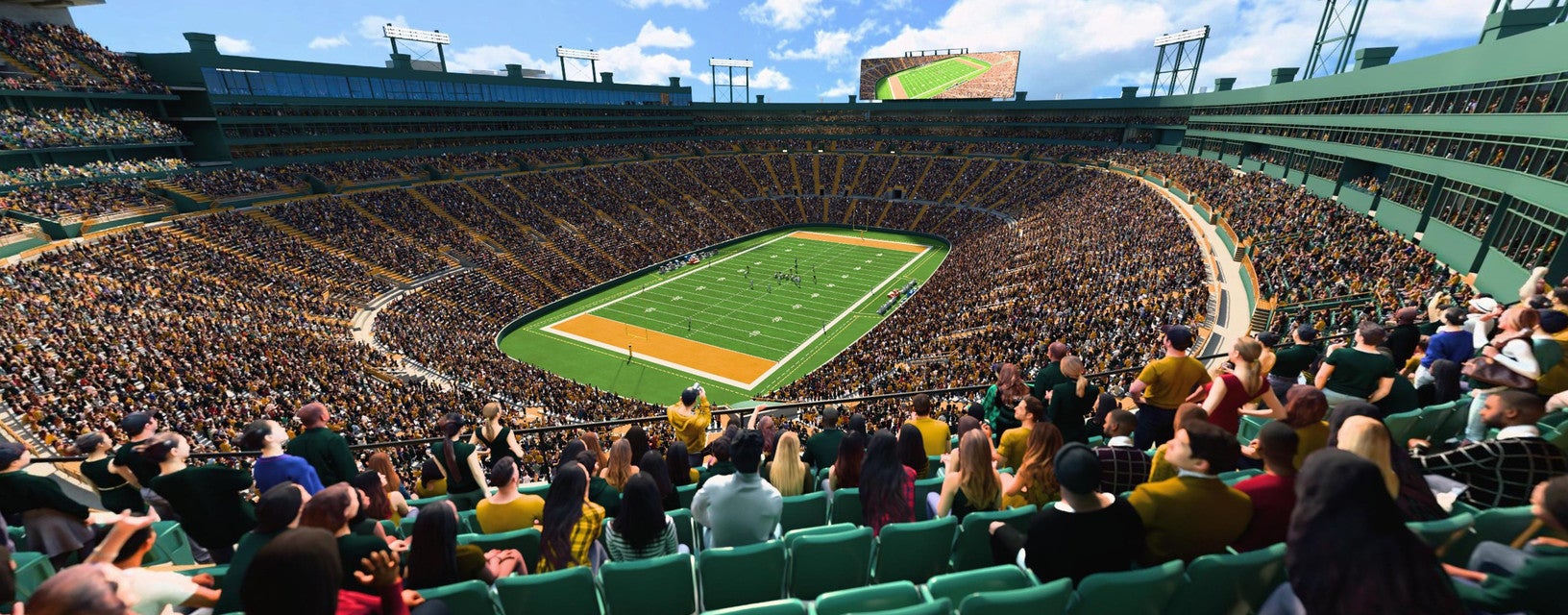 Seat view from Middle South End Zone