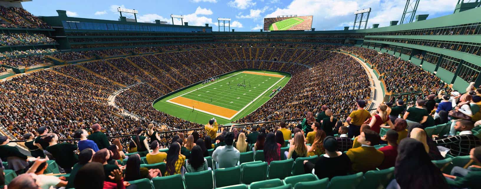 Seat view from Middle South End Zone