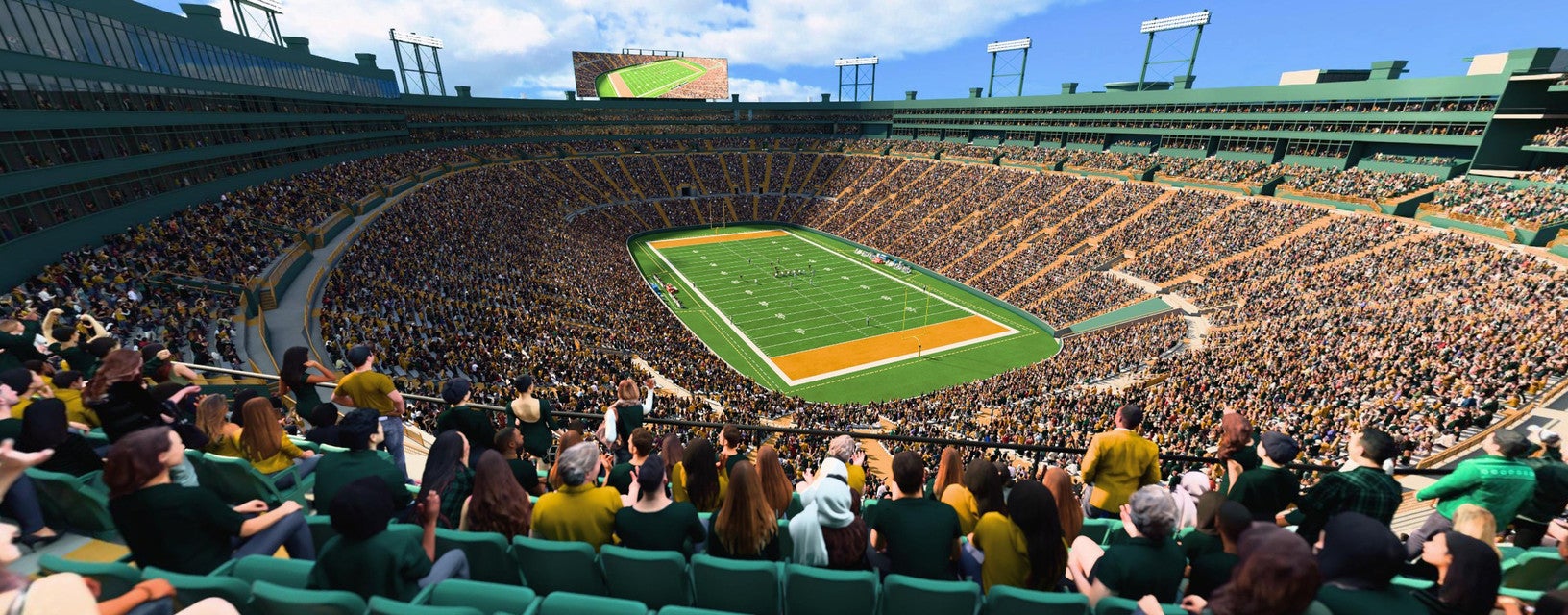 Seat view from Middle South End Zone
