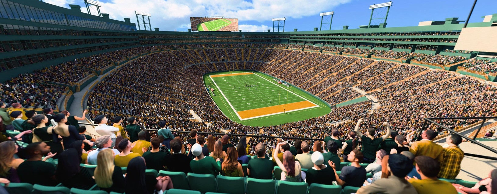 Seat view from Middle South End Zone