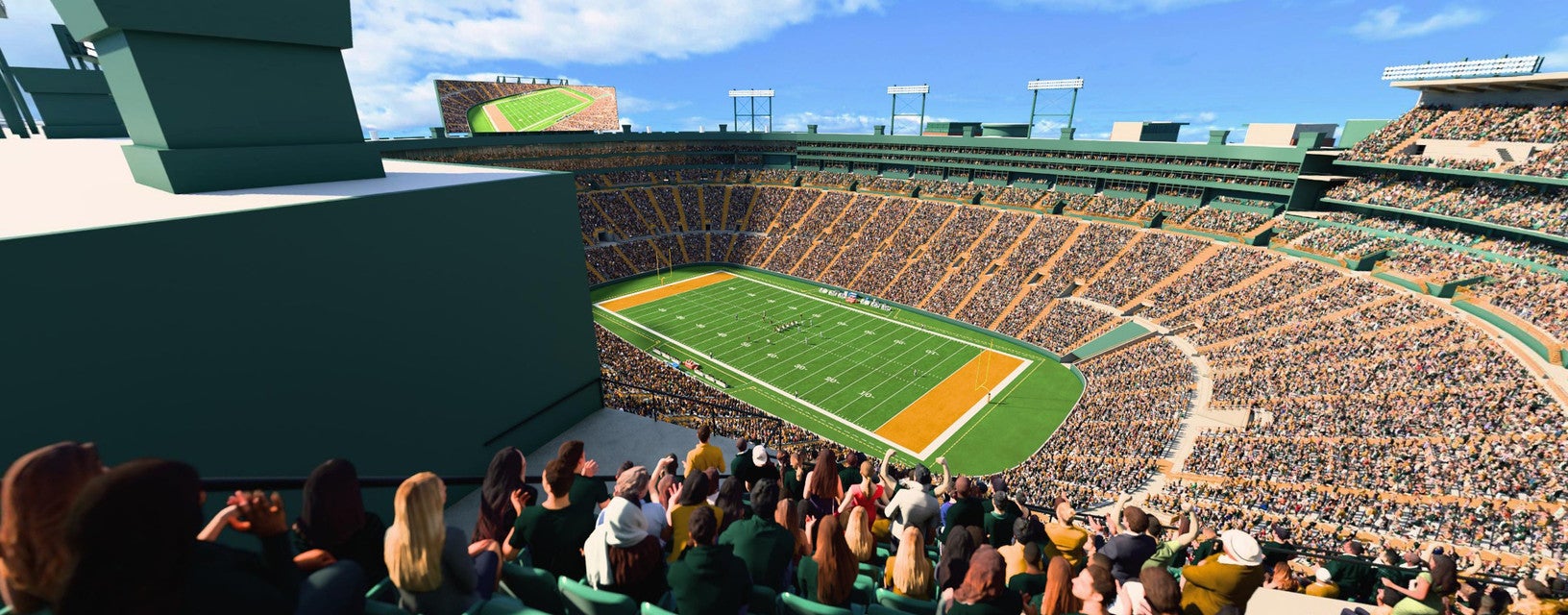 Seat view from Upper South End Zone