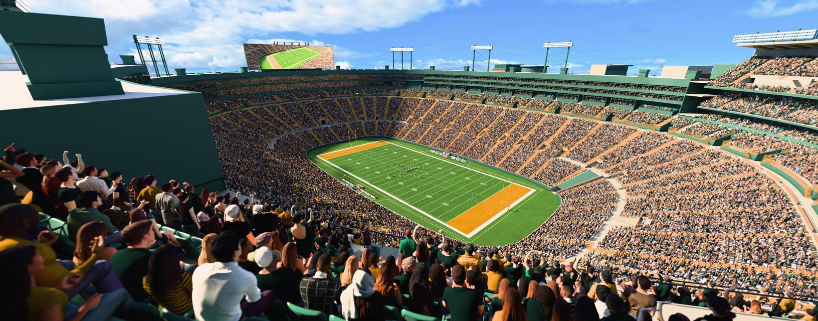 Seat view from Upper South End Zone