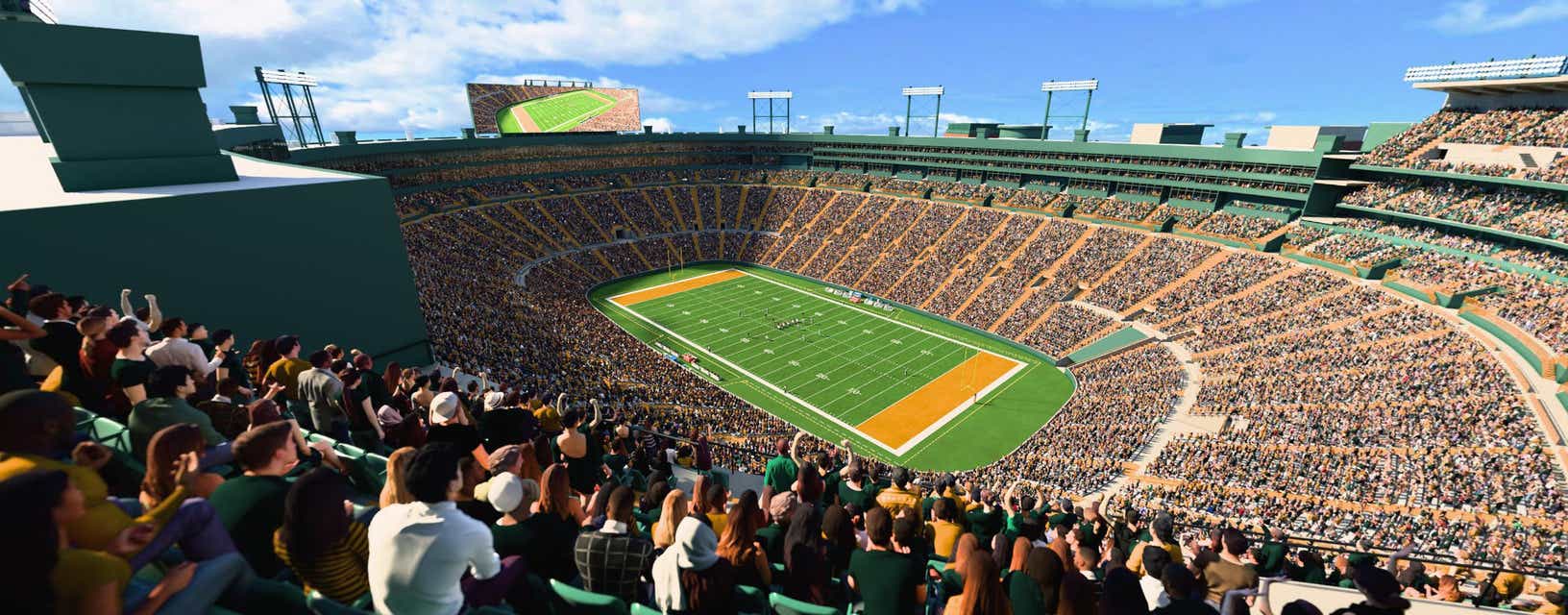 Seat view from Upper South End Zone