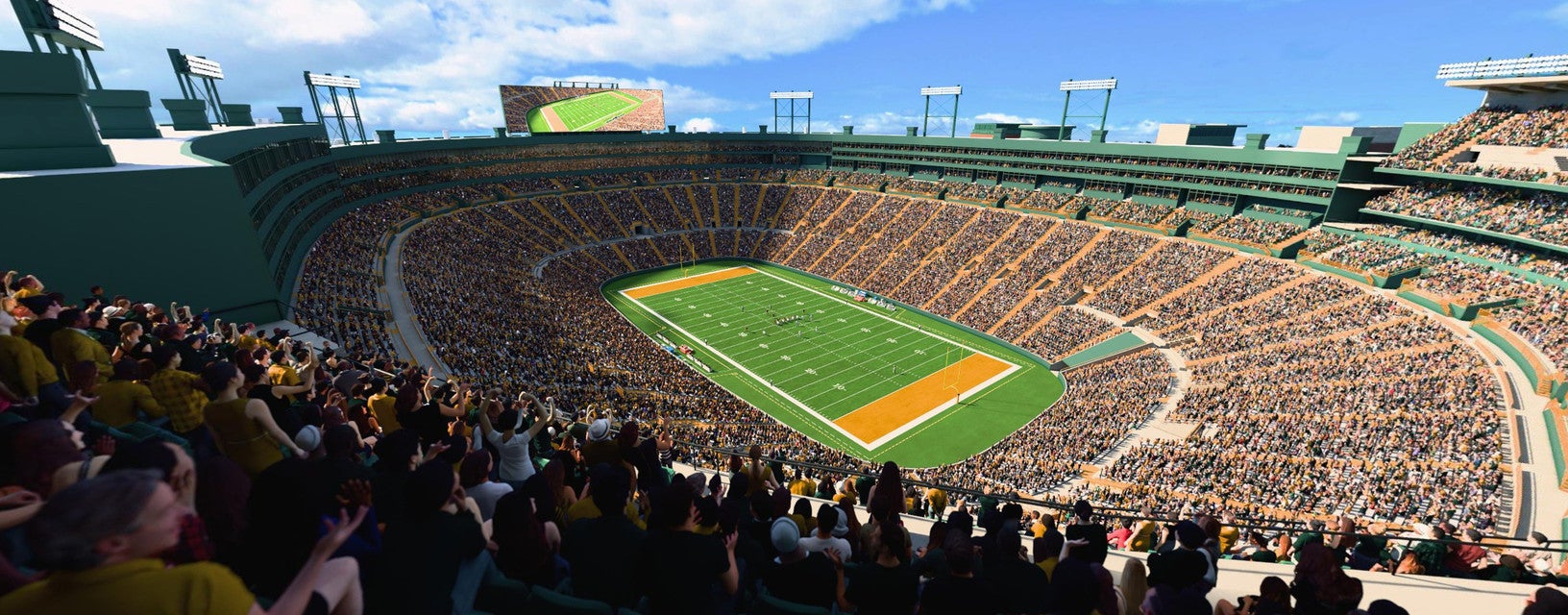 Seat view from Upper South End Zone