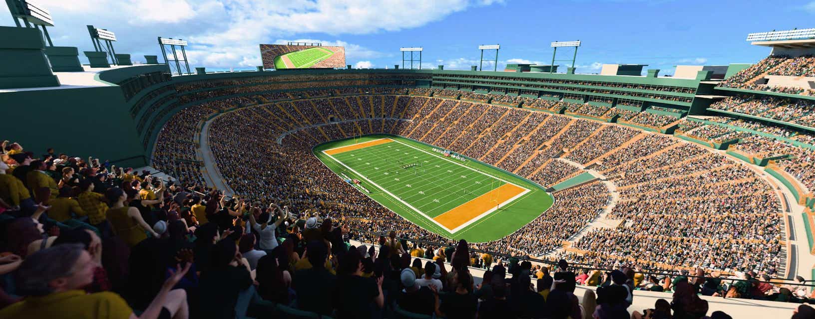Seat view from Upper South End Zone