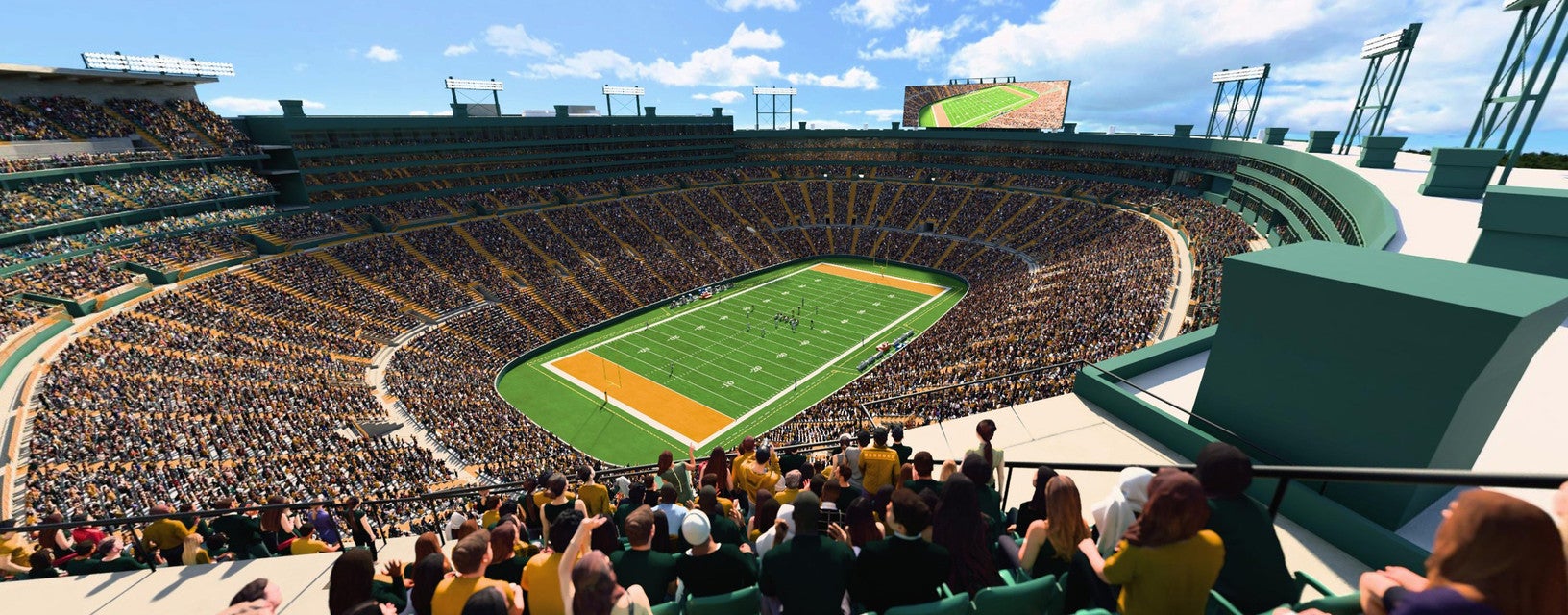 Seat view from Upper South End Zone