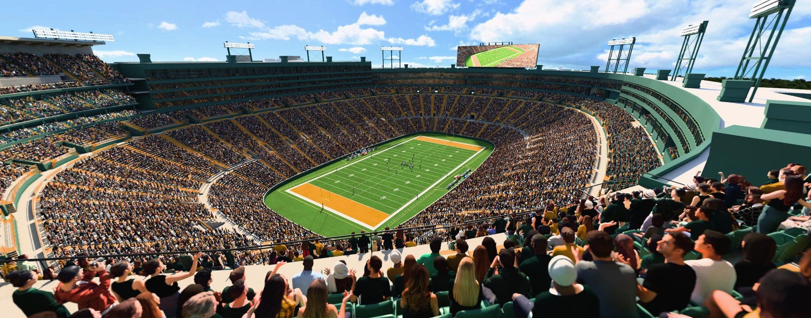 Seat view from Upper South End Zone