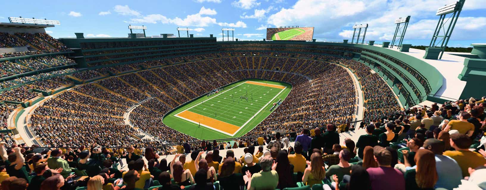 Seat view from Upper South End Zone