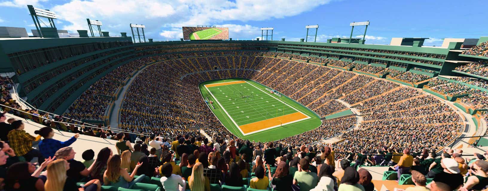 Seat view from Upper South End Zone