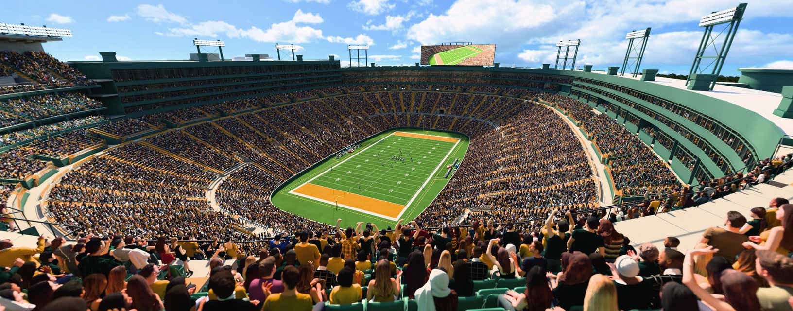 Seat view from Upper South End Zone