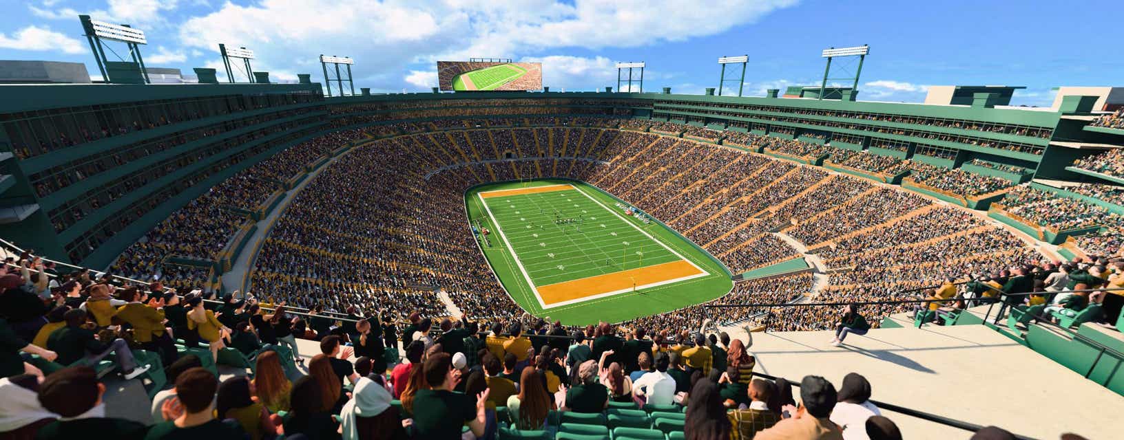 Seat view from Upper South End Zone