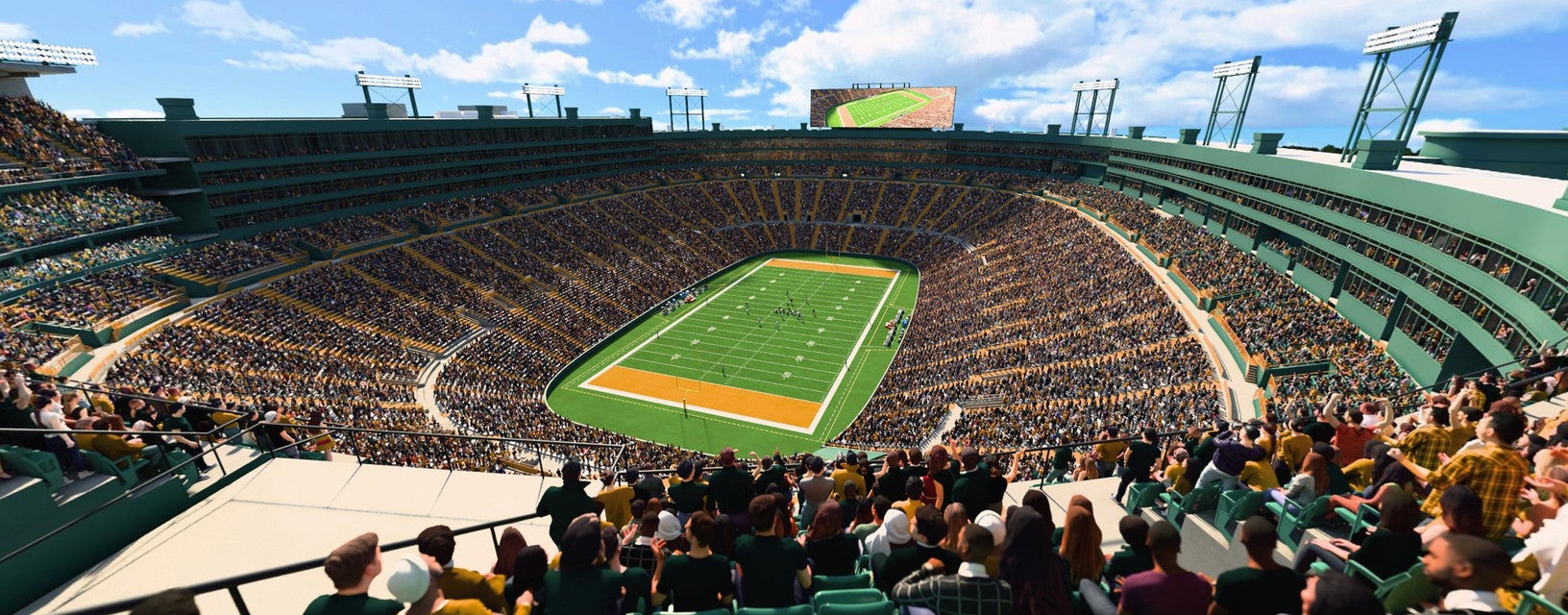 Seat view from Upper South End Zone