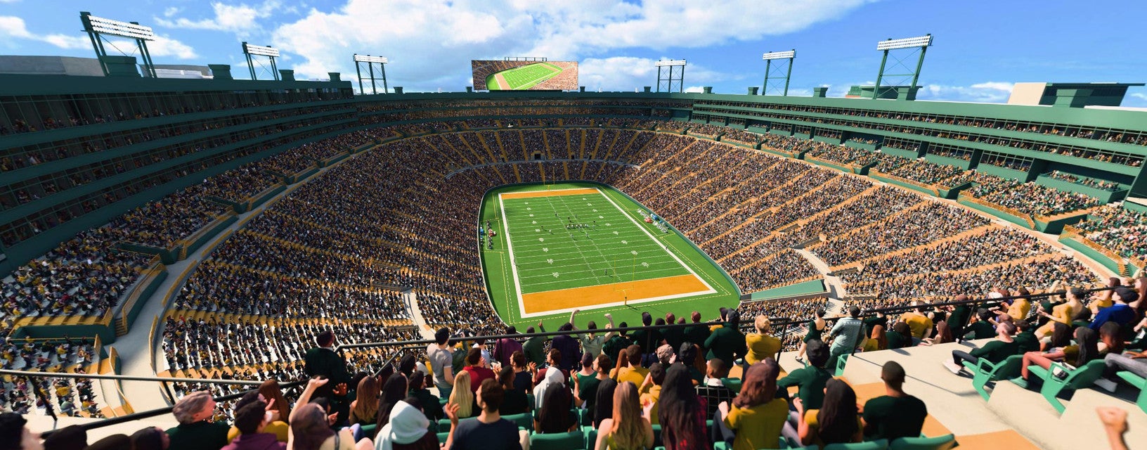Seat view from Upper South End Zone