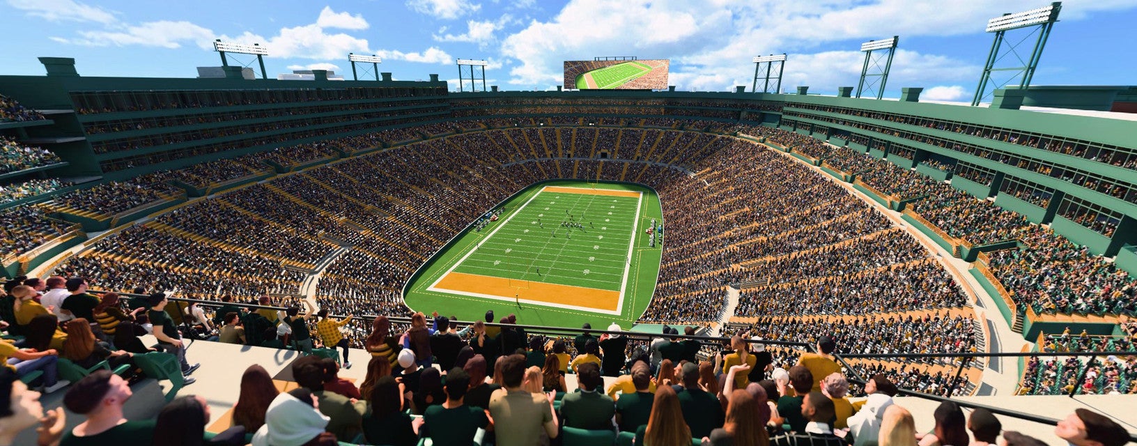 Seat view from Upper South End Zone