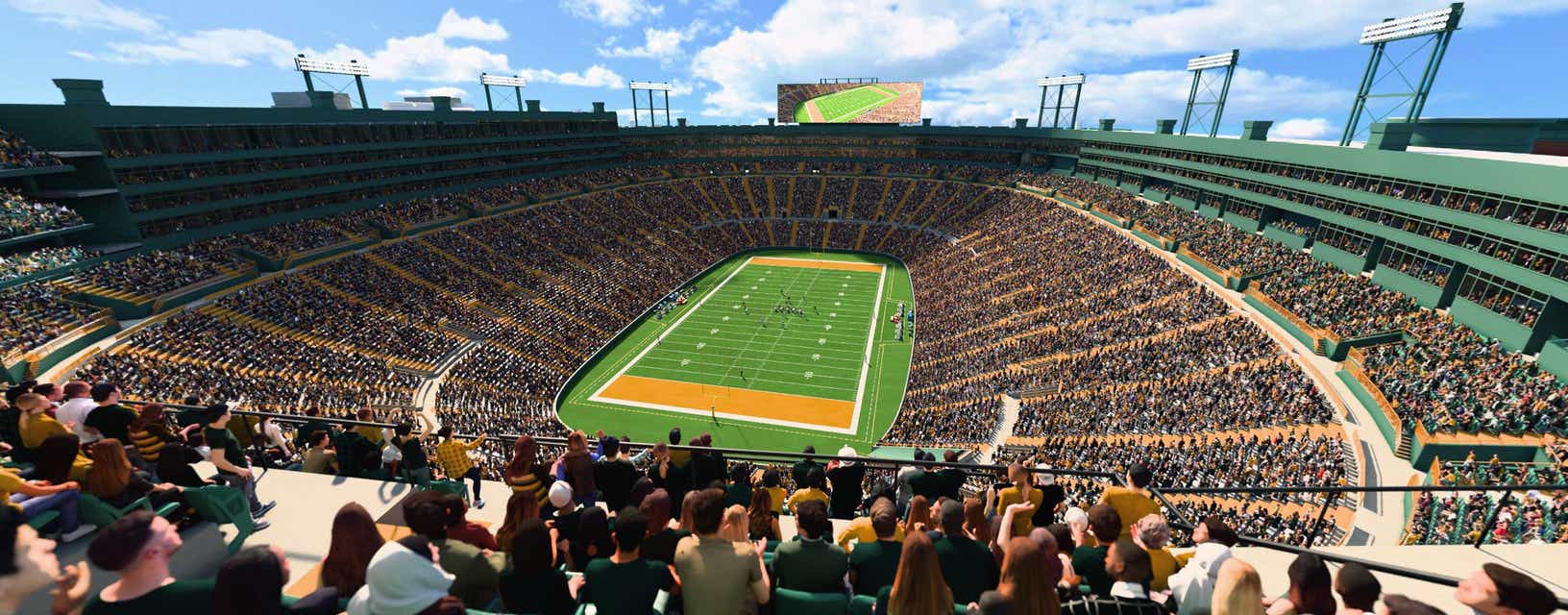Seat view from Upper South End Zone