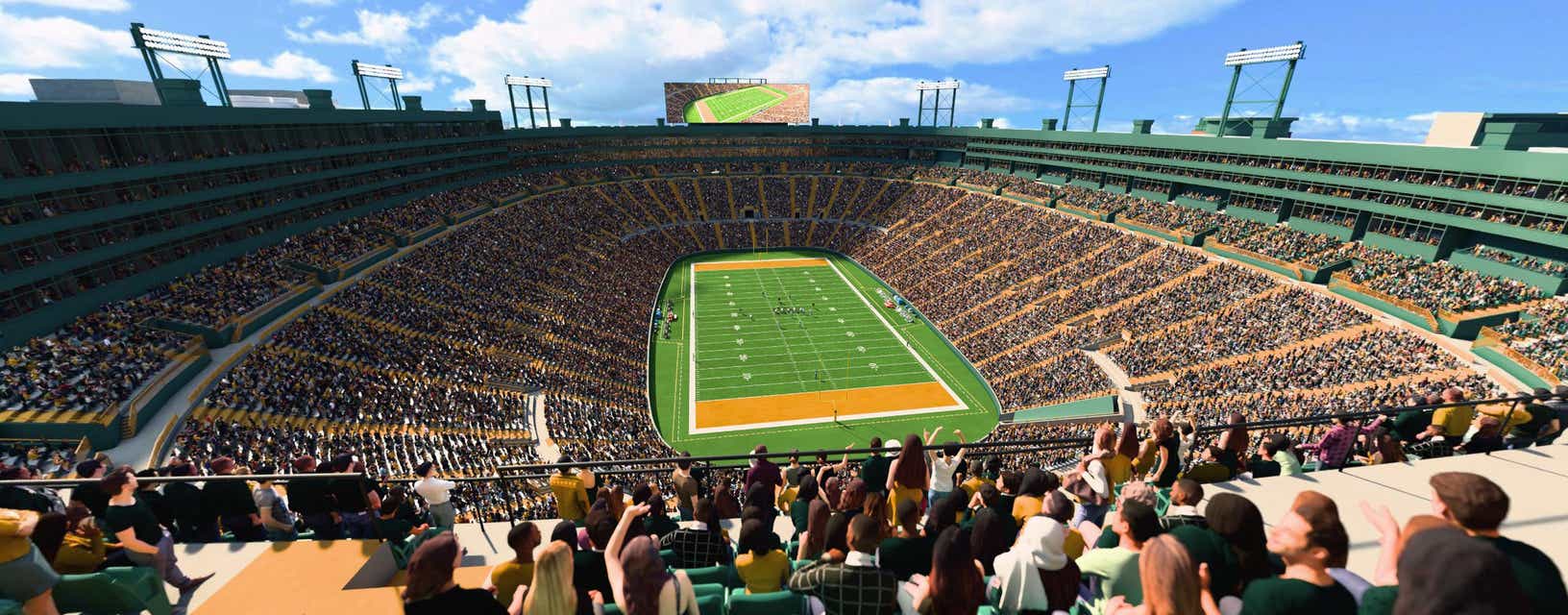 Seat view from Upper South End Zone