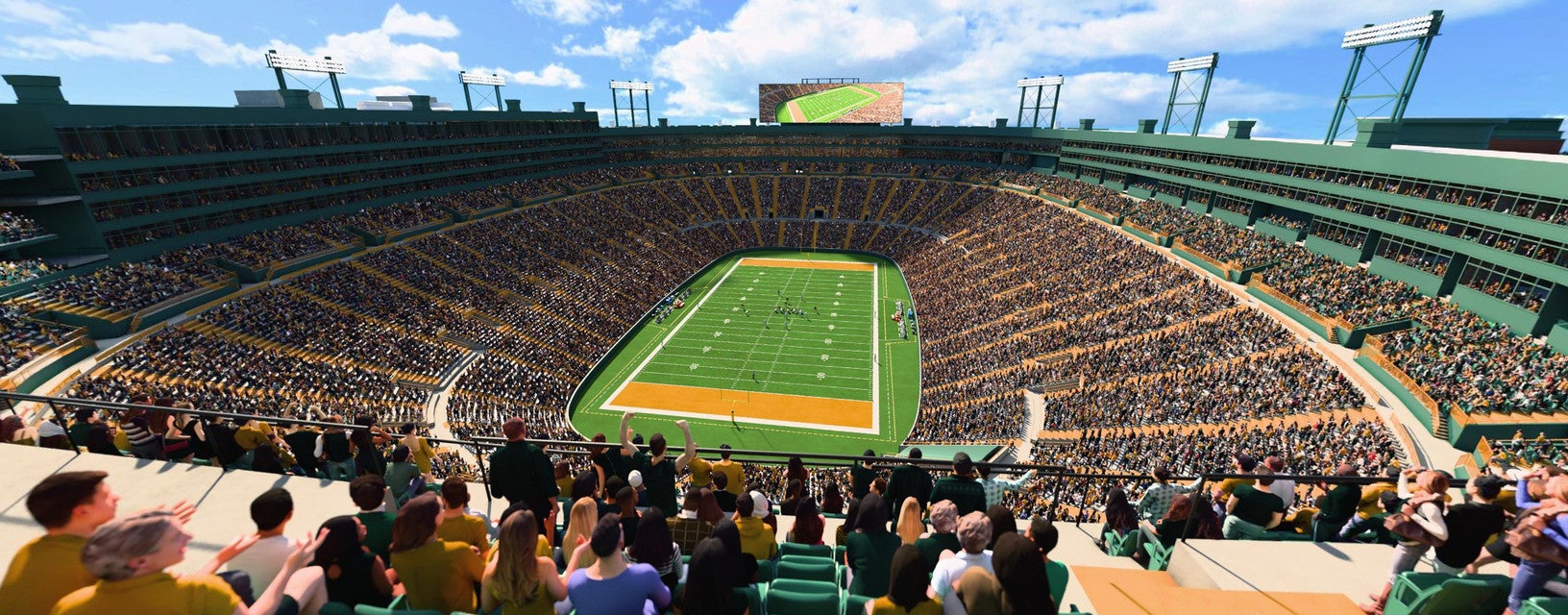 Seat view from Upper South End Zone