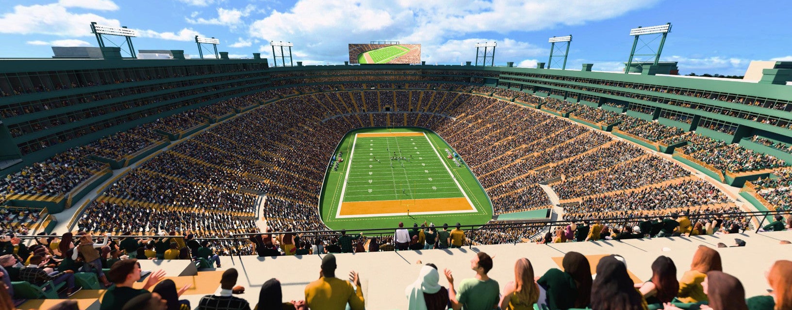 Seat view from Upper South End Zone