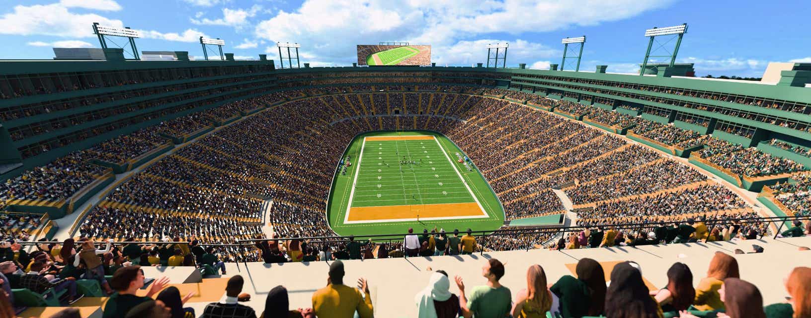 Seat view from Upper South End Zone