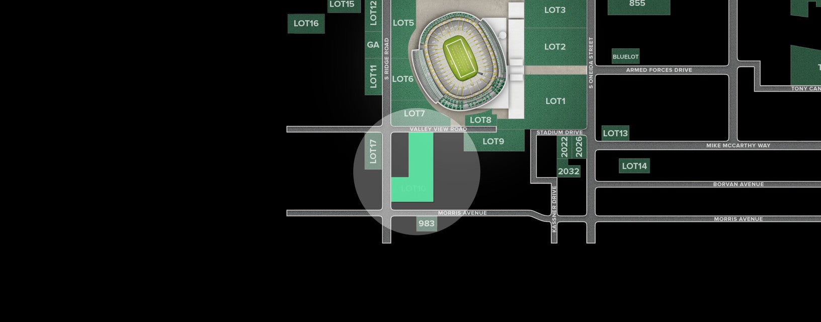 Seat view from Lot