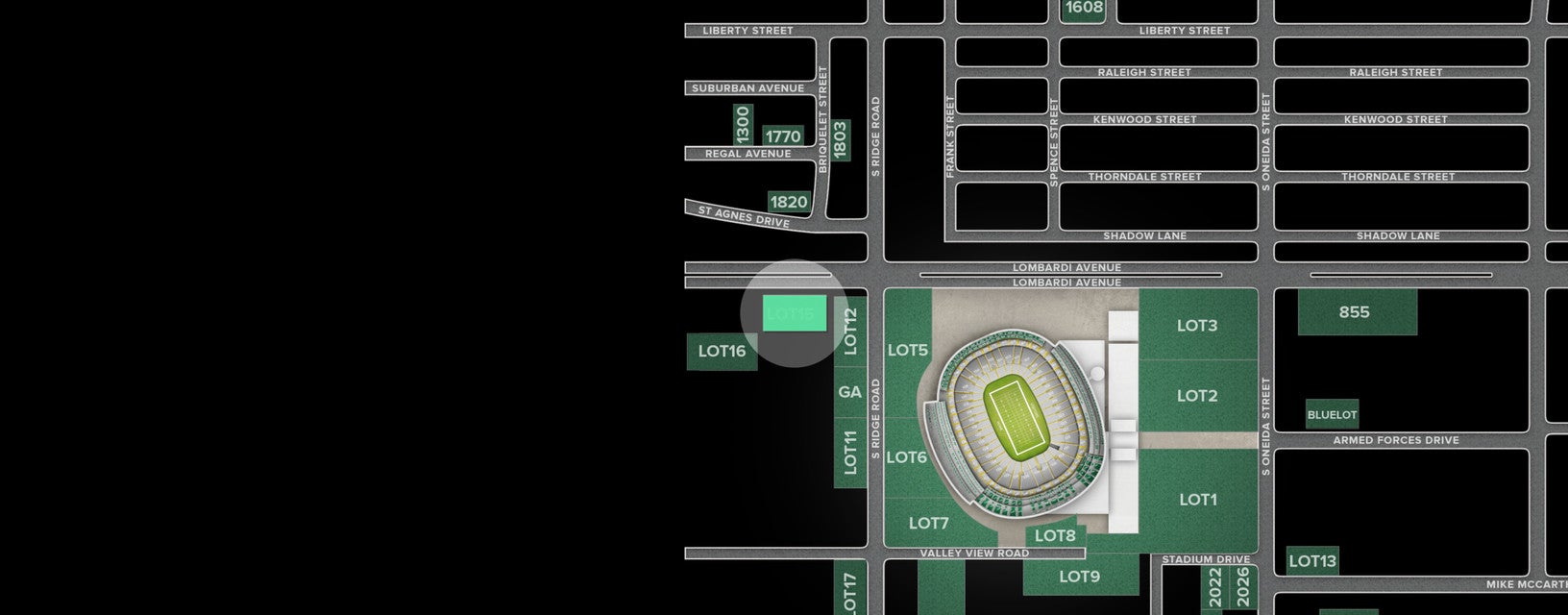 Seat view from Lot