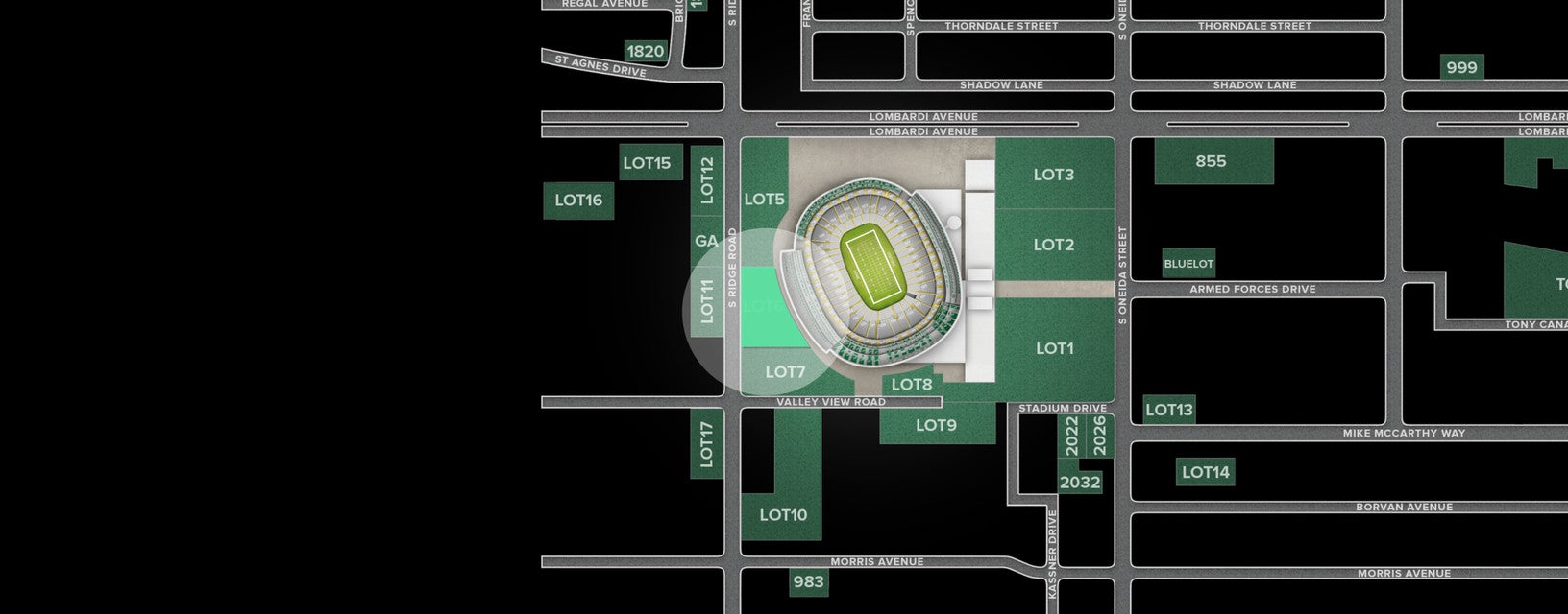 Seat view from Lot