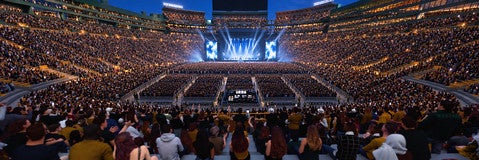 Seat view from Lower Level End Zone
