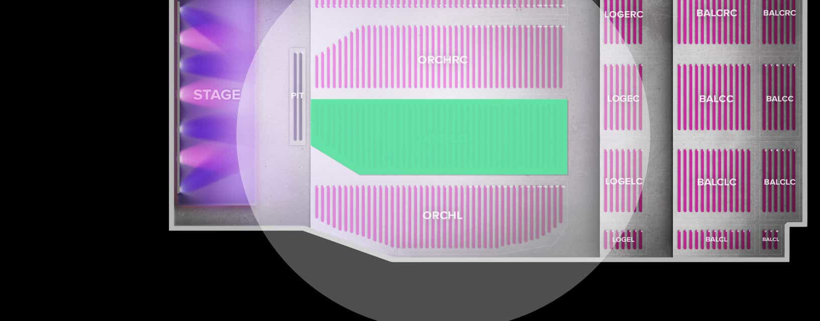 Seat view from Orchestra Left Center