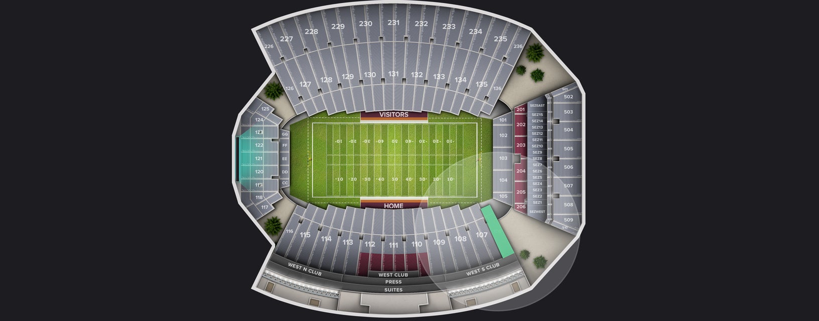 Seat view from Lower