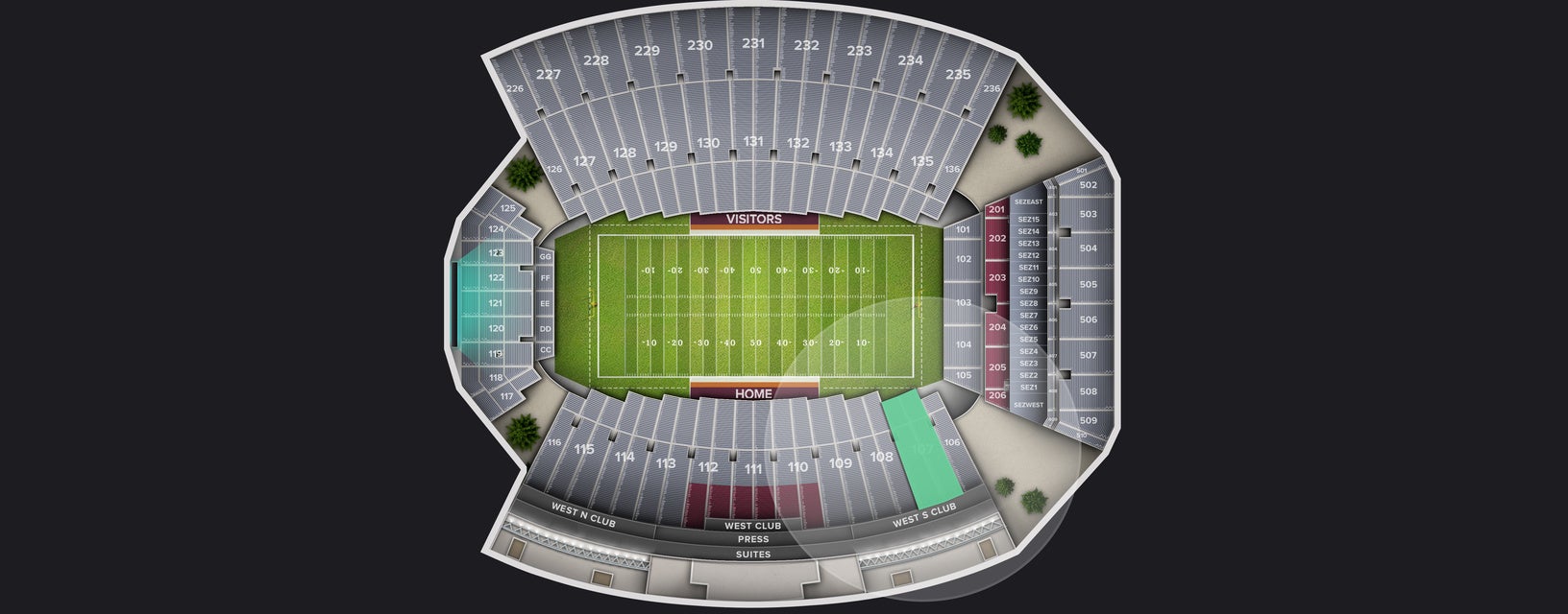 Seat view from Lower