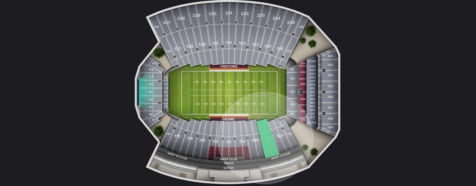 Seat view from Lower