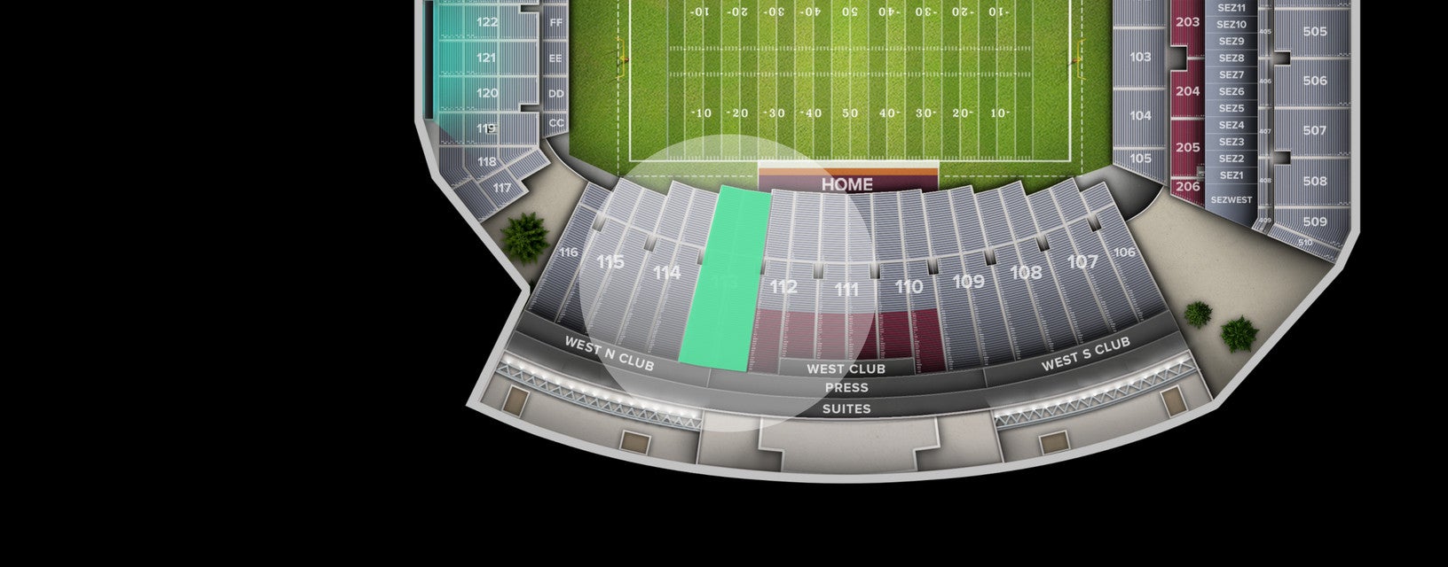 Seat view from Lower