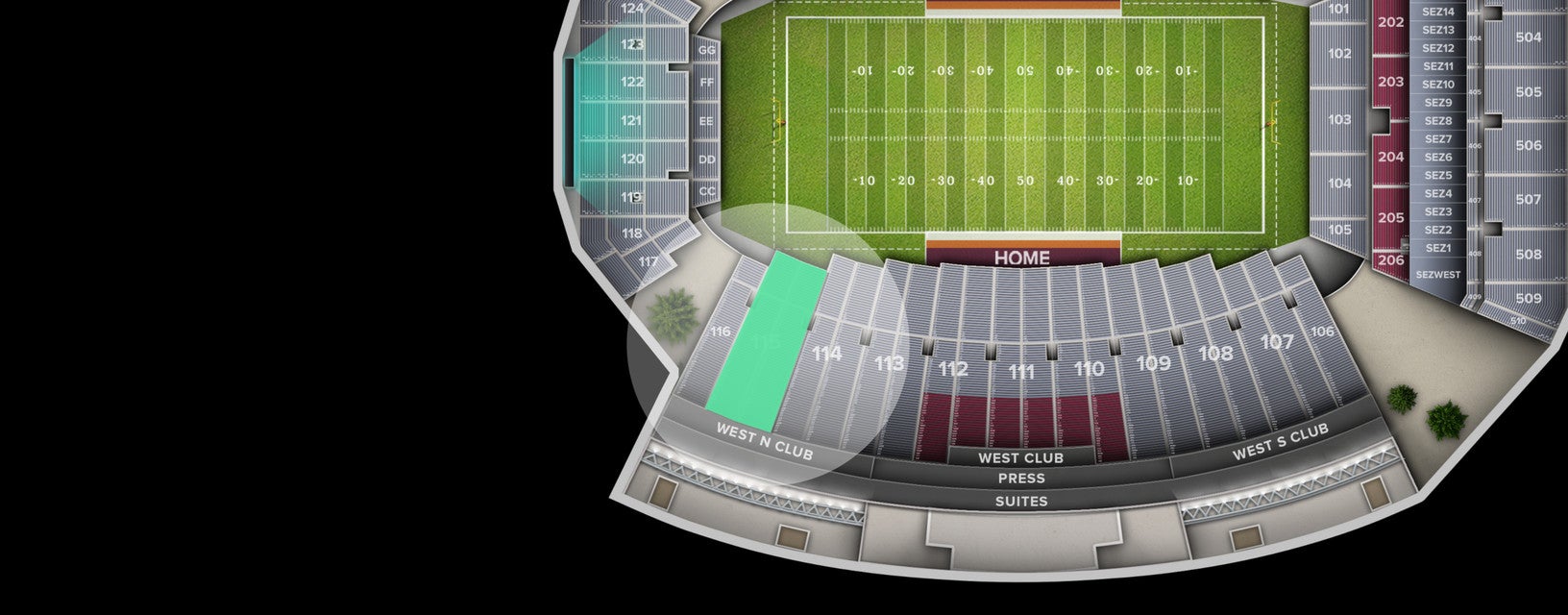 Seat view from Lower